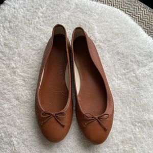 J. Crew Camel Ballet Flats